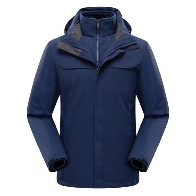 China High Quality Fashion Breathable 2 in 1 Waterproof Windproof Men's Outerwear Mountain Winter Coat Men's Anorak Jacket Customized for sale