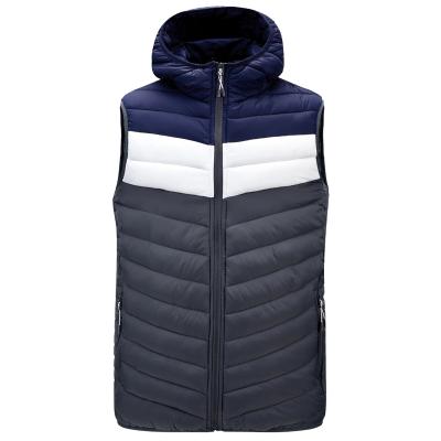 China Outdoor Men And Women Anti-Wrinkle Fashion Windproof Cotton Duck Winter Padding Coat Waistcoat for sale