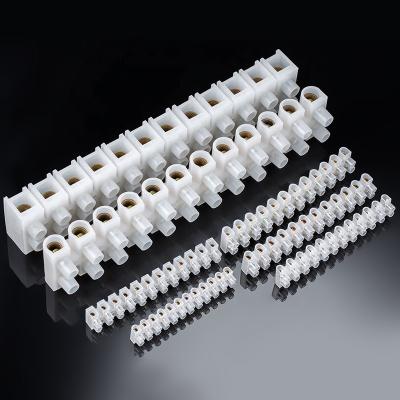 China Electrical Plastic Lighting Wire Connector Screw Terminal Blocks 5 - A.W.G. 10 for sale