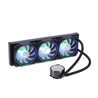 China Internal & RGB Heat Dissipation Desktop PC Fan Efficient CPU Liquid Cooling Cooler / Liquid Crystal Display Sixty-six External for sale