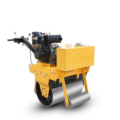 China 0.3T Small Wheel 0.3T Shops Building Material Handheld Diesel Single Roller Vibration Narrow Sidewalk Ditch Compaction Machinery for sale