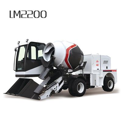 China Factory Automatic Loading And Unloading Concrete Mixer Two Way Concrete Mixer 2 M3 Transportation Motor for sale