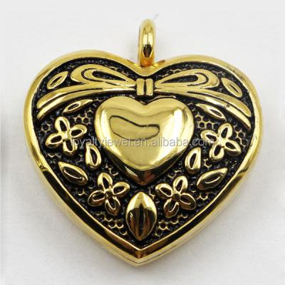 China Beautiful Stainless Steel Perfume Pendant Jewelry 316L Stainless Steel Heart Pendant Perfume Pendant for sale