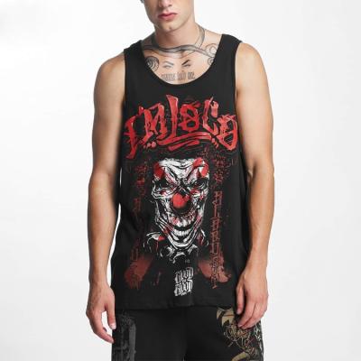 China Wholesale Hot Selling QUICK DRY Men In Black Custom Printing Fashion Tank Tops for sale