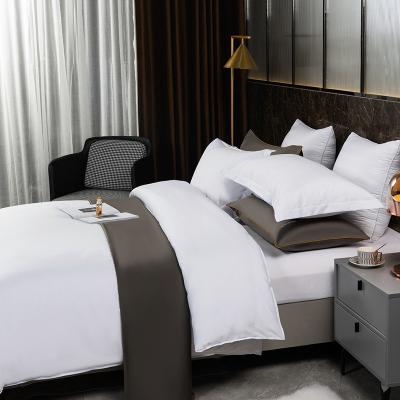 China Viable Fabric Hotel Sateen Cotton Hotel Sheets Bedding Set Canvas Customization for sale