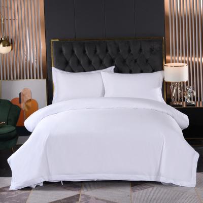 China Sustainable Tribute Satin Hotel Duvet Bedding Set Queen King Size For Hotel Four-Piece Luxury Twin Bedding Set for sale