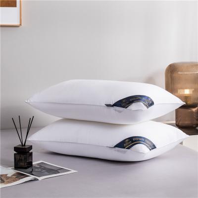 China Luxury Hilton Pillow 1000g Microfiber Memory Cotton Fabric Hotel Anti-Static Comfortable Bed Sleep Fill Quilted For Sleeping for sale