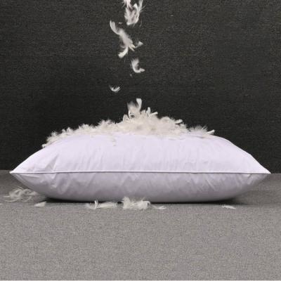 China Factory Wholesale Nondisposable Hilton Hotel King Size Goose Down Feather Pillows for sale