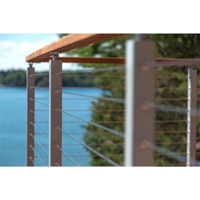 China Modern Customized 304 / 316 3-6mm Stainless Steel Cable Railings With Accessories for sale