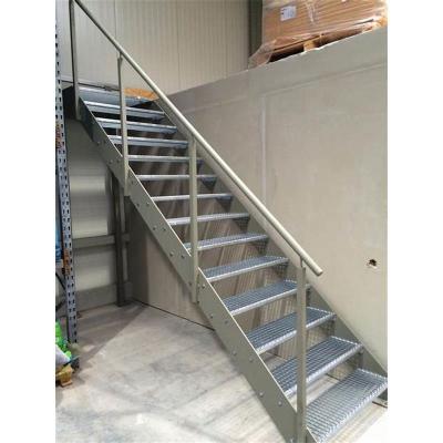 China Contemporary Commercial Industrial Galvanized Outdoor Metal Staircase Galvanized Steel Stairs for sale