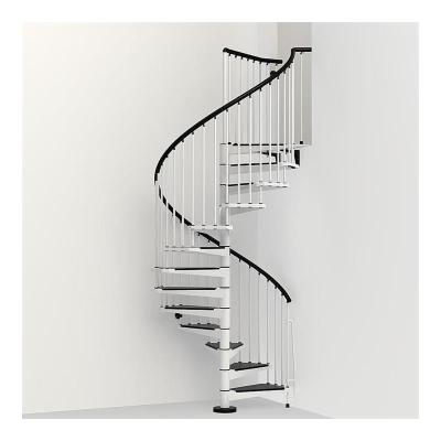 China Contemporary Exterior Wrought Iron Used Exterior Metal Stairs Spiral Staircase Design for sale