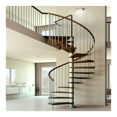 China Contemporary Exterior Building Hidden Beam Marble House Spiral Staircase Steel Beam Stairs for sale