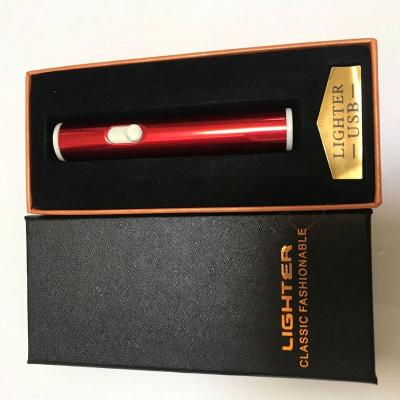 China 2022 ARC Lighter USB Charging Rechargeable Vintage Logo Lighter Smart Refillable Electric Smoking Kitchen Rechargeable Electronic Custom Lighter For Candle for sale