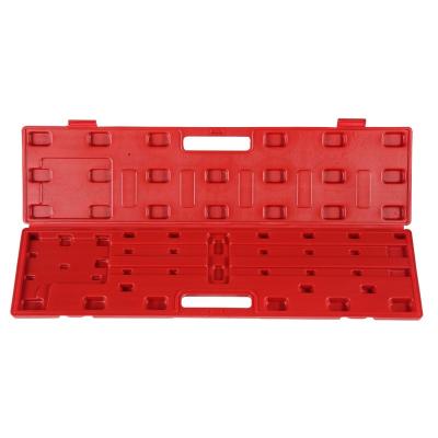 China HDPE Accept Custom 0-360 Degrees Vernier Universal Bevel Pritractor Blow Molding Small Red HDPE Tool Empty Box for sale