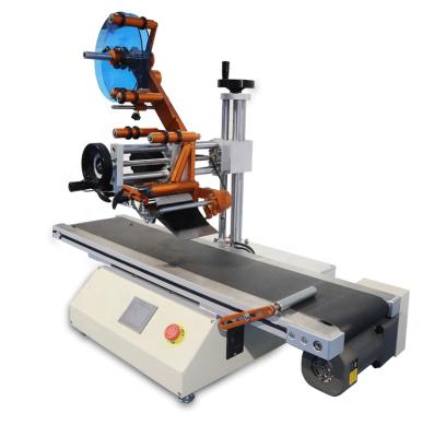 China Desktop Automatic Food Flat Labeling Machine Flat Label Applicator For Box In Stock for sale