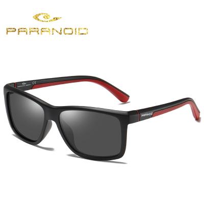 China Rectangle Vintage PARANOID Sunglasses Polarized Mens Sun Glasses For Men Driving Black Square Oculos Male 8 Colors Model 8652 for sale