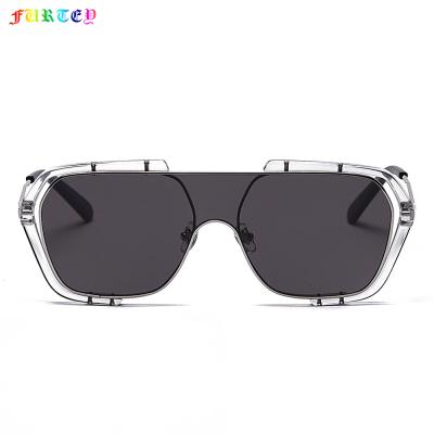 China S31484 Double Frame Oversized Square Sunglasses Classic Mirror Frame Fashion Retro Shading Sunglasses for sale