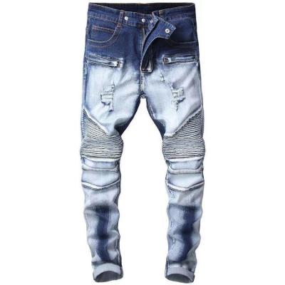 China Color Fade Proof Factory OEM Quality Supplier Wholesale Custom Sports And Leisure Skinny Plus Size Mens Jeans for sale