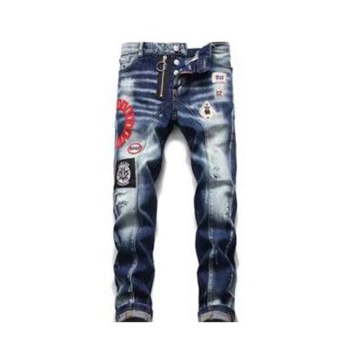 China Sustainable Factory Direct Sales Customized Custom OEM Sports Casual Ripped Jeans Plus Size Mens Jeans for sale