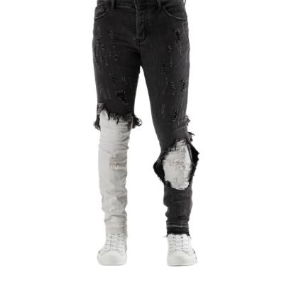 China China ODM Latest Couture Distressed Polished Skinny Denim Mens OEM Breathable Jeans Factory Customized Jeans for sale