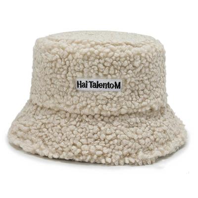 China breathable & Autumn and winter new Korean warm bucket hat teddy lamb fisherman hat students waterproof winter hat for sale