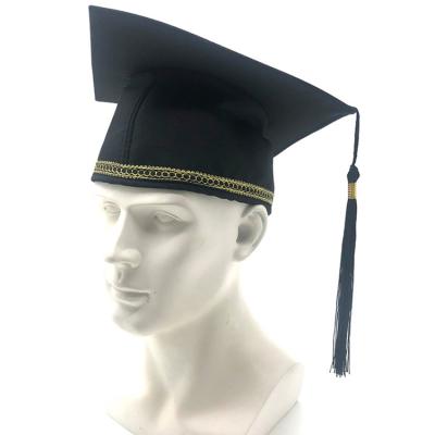 China School and university custom unisex black graduation formiddle dress and cap graduation cap doctoral student graduation season postgraduate uniforms for sale