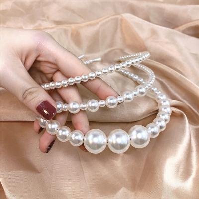 China New Design Pearl Waist Combination Headband Pearl Hair Band Girls Hair Accessories Women Wedding Party Eco-Friendly Headband Bridal Hair Circle for sale