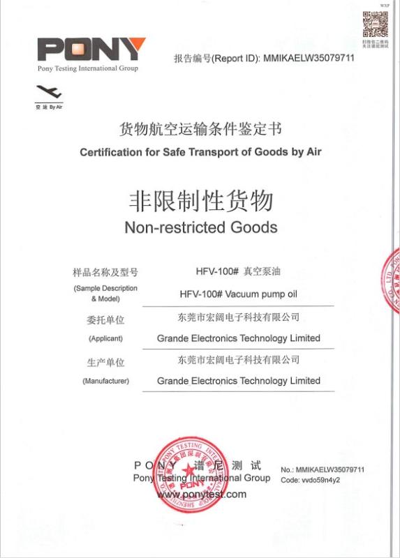 CCC - Guangdong Grande Automatic Test Equipment Limited