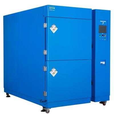 China Stainless Steel Plate+ Power Coated Two Zone / Three Zone Lab Equipment Thermal Shock Test Cold-Hot Chamber for sale