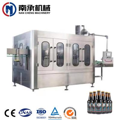 China Champagne Beverage Bottling Beer Line for Vodka Beverage Glass Carbonated Bottle Filling Machine for sale