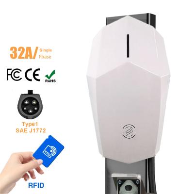 China New Factory IP55 Electric Car 1phase SAE J1772 Waterproof China-chic Type 1 Car Electric Charger 7KW for sale