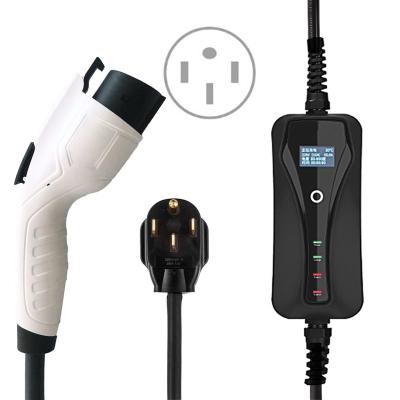 China China-chic new US SAE J1772 Type 1 32A New Energy AC standard portable car ev fast charger with NEMA14-50 plug for sale