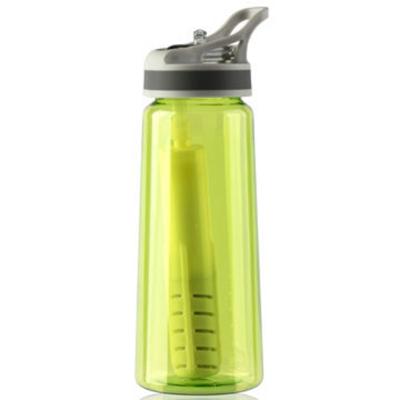 China Sustainable Outdoor Plastic Water Filter Bottle for sale