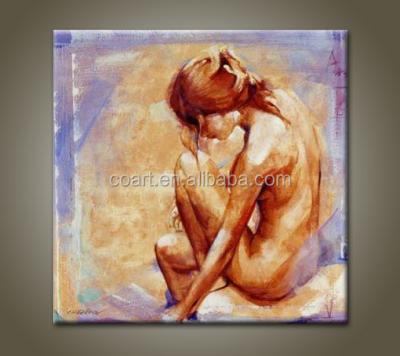 China Large Modern Oil Painting Modern Abstract Woman For Bedroom for sale