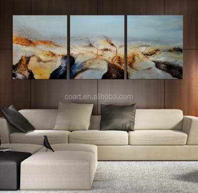 China Modern triptych abstract painting for home decor for sale