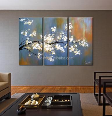 China 100% Handmade Beautiful Abstract Wintersweet Modern Oil Paintings On Canvas For Modern Wall Art for sale