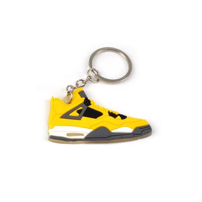 China 2D Jordan PVC Promotional Custom Soft Rubber Shoe Sneaker Key Chain Charms for sale