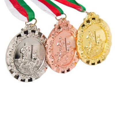 China Wholesale Empty China Christmas Volleyball Marathon Running Sports Medals Custom Metal Medal With Ribbon for sale