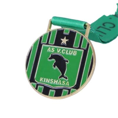 China China Wholesale Custom High Quality Metal Color Running Medal With Ribbon for sale