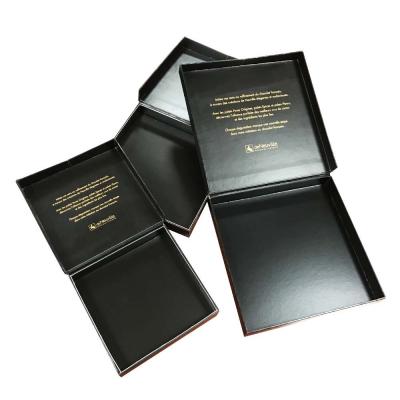 China Recyclable Custom Printed Rigid Glossy Black Cardboard Candy Chocolate Favor Magnet Luxury Gift Box for sale