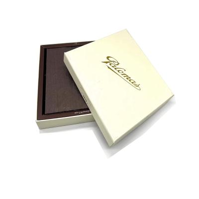 China Recyclable Custom Logo Cardboard Gift Sweets Chocolate Bar Lid and Base Gift Box with Inserts Trays for sale