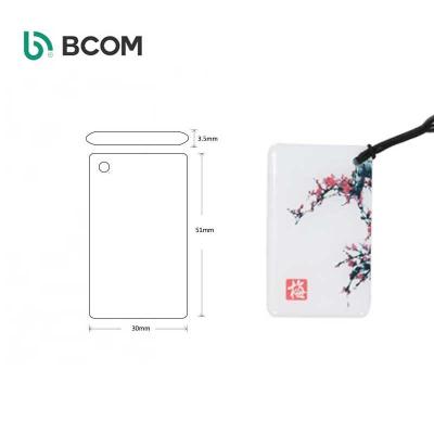 China Factory Price 13.56MHz NFC Smart Tag RFID Waterproof/Waterproof Special Shaped Epoxy Key Tag For Access Control for sale