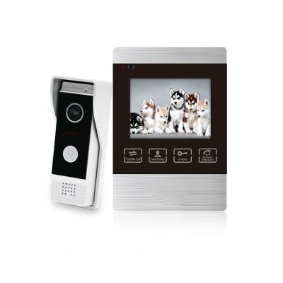 China Best price ip65 waterproof 4 inch villa 2 wire video door intercom 82406EM+82203CP60 for sale