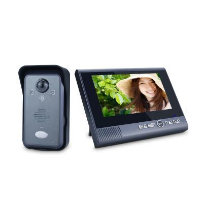 China Built-in Camera 7 Inch Wireless Battery Door Phone Video Intercom With Long Distance for sale