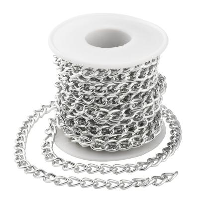 China Jewerly luggage decration/5 meters aluminum metal chain jewelry chain accessories diy half-complete luggage chain for sale