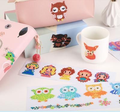 China Non-toxic Cartoon Children Diamond Painting Fish Stickers 5D DIY Diamond Casual Animal Stickers For Fridge for sale