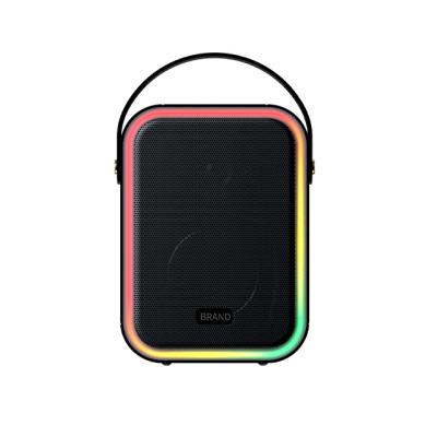 China High Power Wireless Boombox TYPE-C Bluetooth Wireless Speaker with Colorful RGB LED Light for sale