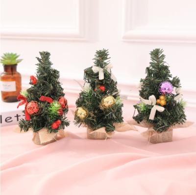 China Newest PVC+fabric Christmas Decoration Modern Christmas Decoration Mini Tree Christmas Decoration For Indoor for sale