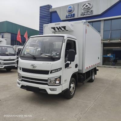 China refrigerator truck freezer truck fish meat hook refrigerated Van Truck for fresh fruits and vegetables transportation 5440*1805*2740 for sale