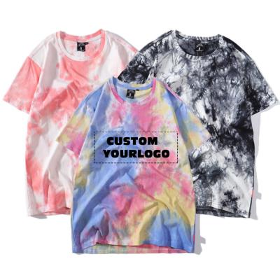 China S Logo Men's Custom Graphic High Quality High Quality Breathable High Quality Summer Custom Graphic 100% Cotton 100% Tie Dye Roundneck Vintage Wash T-shirt for sale